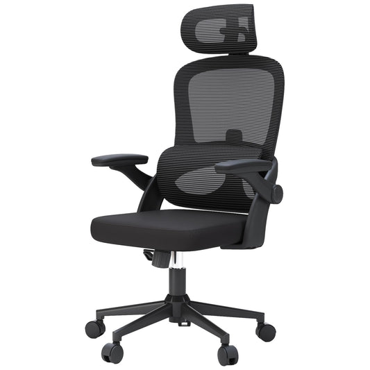 SIHOO M102C Ergonomic Mesh Office Chair, High Back Desk Chair with 3D Armrests, Up&Down Lumbar Support, Swivel Computer Task Chair with Adjustable 2D Headrest, Tilt Function Black - FocusAid Essentials: Empowering ADHD Living