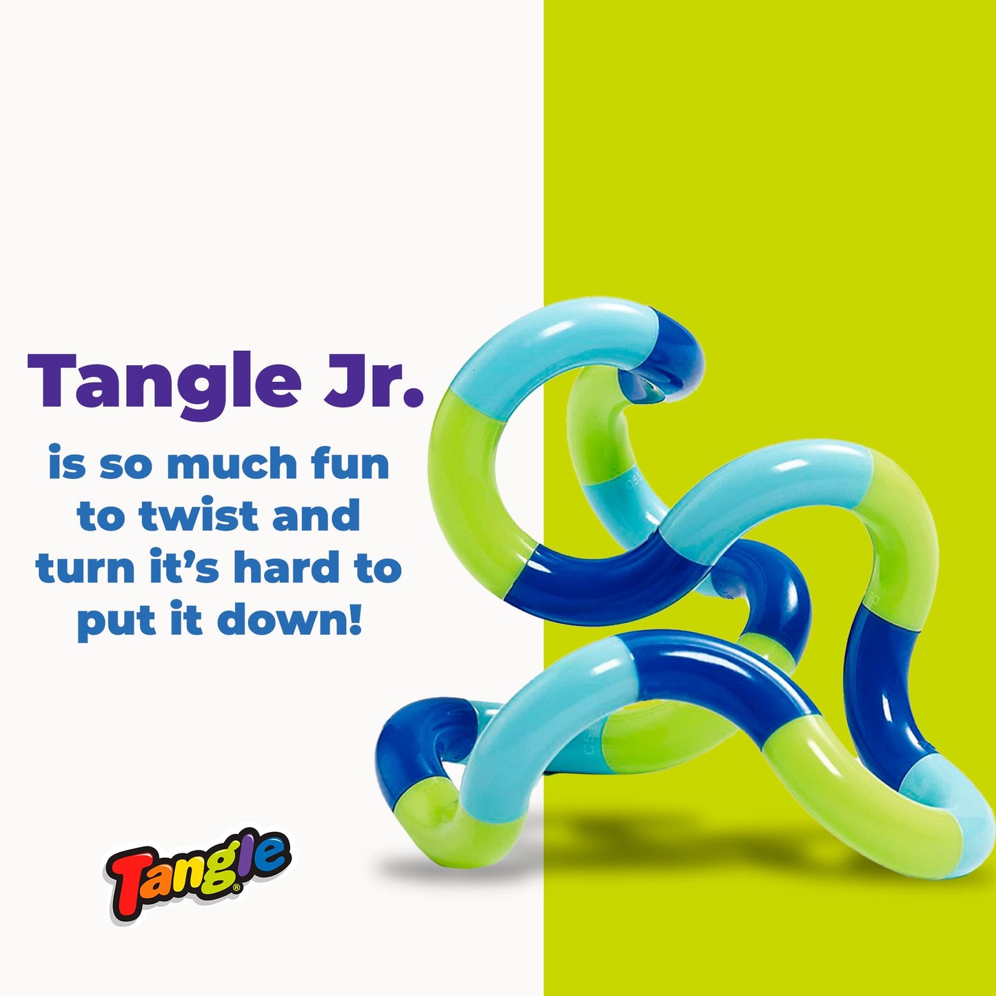 Tangle Jr Classic (5 - Pack) - Genuine Tangle Fidget Toys - Tangle Fidget Pack - Twisty Fidget Toy Fidgets Pack for Kids and Adults - Fidget Toy for School - Gift for Teens and Adults - FocusAid Essentials: Empowering ADHD Living