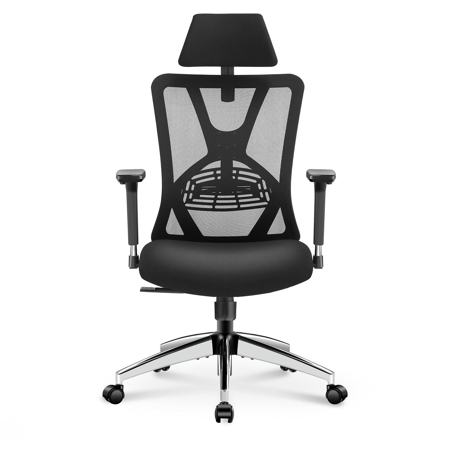 Ticova Ergonomic Office Chair - High Back Desk Chair with Adjustable Lumbar Support, Headrest & 3D Armrest - 130°Rocking Mesh Computer Chair - FocusAid Essentials: Empowering ADHD Living