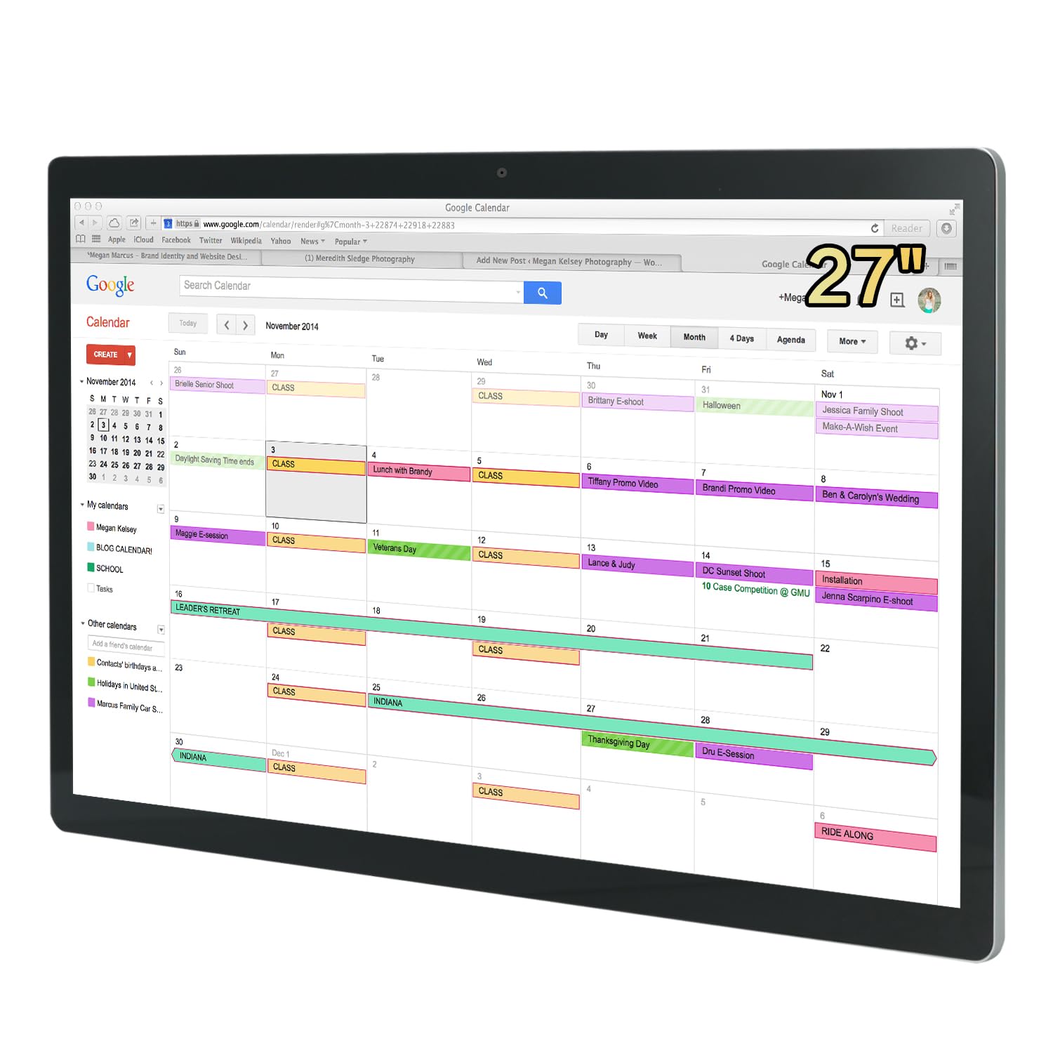 TouchWo 27 inches Touchscreen Digital Calendar & Wall Planners, Smart Whiteboard Calendar for Chore Chart & Work Schedule, Built in Speakers and Camera, Include Wall Mount & Desk Stand - FocusAid Essentials: Empowering ADHD Living