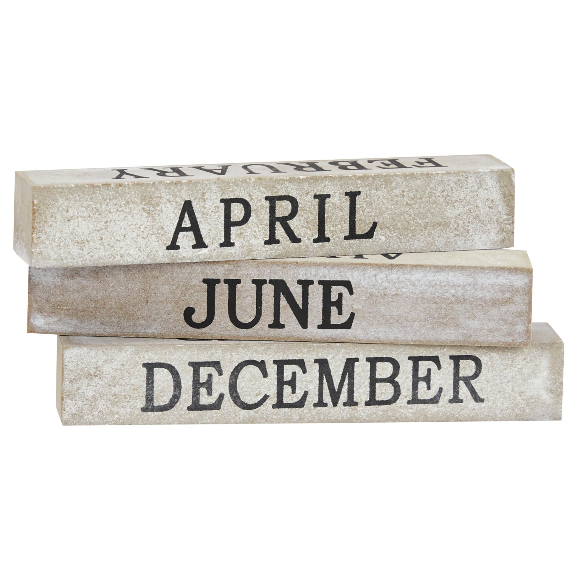 Wooden Perpetual Block Calendar for Desk, Wood Month Date Display Blocks for Teachers, Students, Classroom, Rustic Farmhouse Office Decor, Desk Accessories (5 x 4 In) - FocusAid Essentials: Empowering ADHD Living